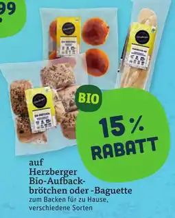 tegut Herzberger Bio-Aufback-brötchen oder -Baguette Angebot