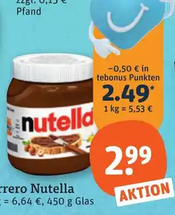 tegut Nutella Angebot