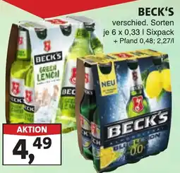 Lösch Depot BECK'S Green Lemon Angebot