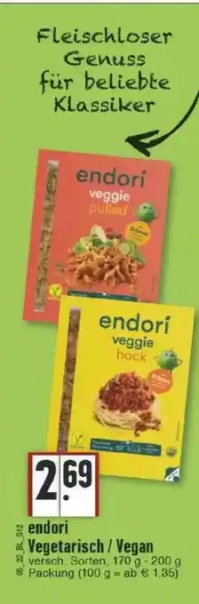 Edeka Endori Vegetarisch Oder Vegan Angebot