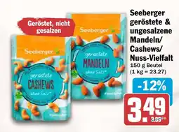 AEZ Seeberger geröstete & ungesalzene Mandeln/Cashews/Nuss-Vielfalt Angebot