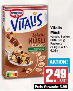 AEZ Dr. Oetker Vitalis Schoko Müsli Klassisch Angebot