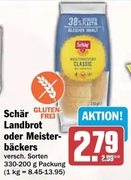 AEZ Schär Landbrot oder Meisterbäckers Angebot