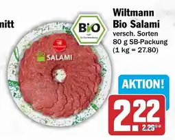 AEZ Wiltmann Bio Salami Angebot