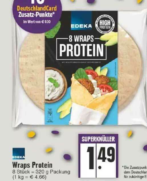 Edeka Wraps Protein Angebot bei Edeka