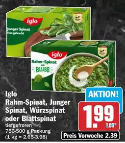 AEZ Iglo Rahm-Spinat Angebot