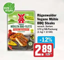 AEZ Rügenwalder Vegane Mühle BBQ Steaks Angebot