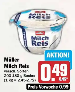 AEZ Müller Milch Reis Angebot