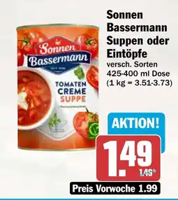 AEZ Sonnen Bassermann Suppen oder Eintöpfe Angebot
