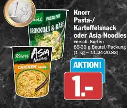 AEZ Knorr Pasta-/Kartoffelsnack oder Asia Noodles Angebot