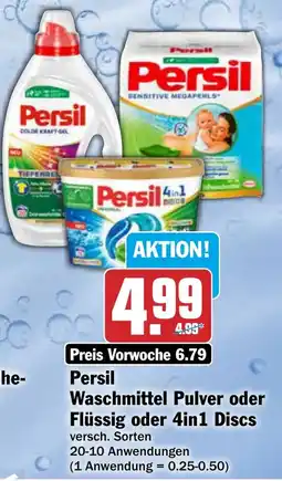 AEZ Persil Waschmittel Pulver oder Flüssig oder 4in1 Discs Angebot