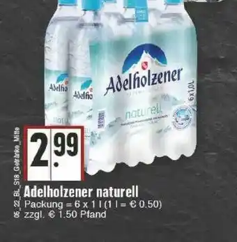 Edeka Adelholzener Naturell Angebot