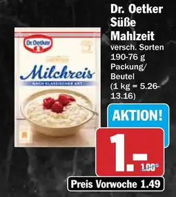 AEZ Dr. Oetker Süße Mahlzeit Milchreis Angebot