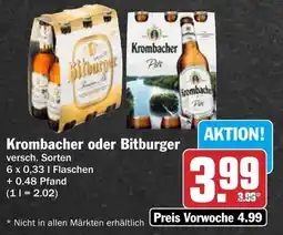 AEZ Krombacher oder Bitburger Angebot