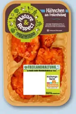 REWE Center Nature & Respect Frische Freiland Hähnchen-Schenkel Angebot