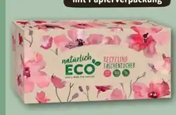 REWE Center Natürlich Eco Recycling Taschentücher Box Angebot