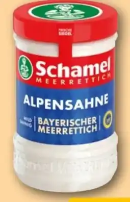 REWE Center Schamel Bayerischer Meerrettich Alpensahne Angebot