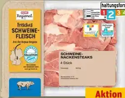 REWE Center Rewe Regional Schweine Nackensteaks Angebot