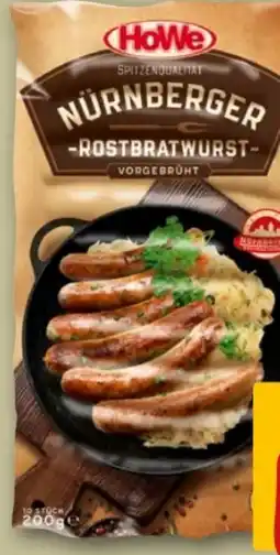 REWE Center HoWe Nürnberger Rostbratwurst Angebot