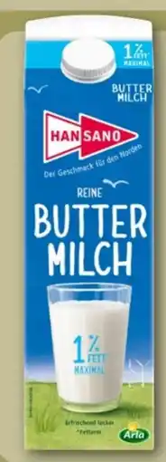 REWE Center Hansano Reine Buttermilch Angebot