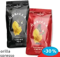 Budni Kaffeerösterei A. Joerges Gorilla Espresso Superbar Crema Angebot