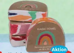 Budni Magic Towel-Baumwoll Handtuch Regenbogen Angebot