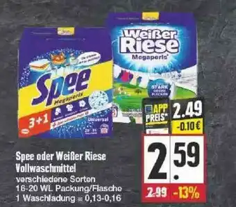 Edeka Spee Oder Weißer Riese Vollwaschmittel Angebot