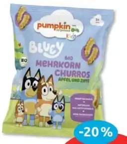 Budni Pumpkin Organics Bluey Mehrkorn Churros Apfel und Zimt Angebot