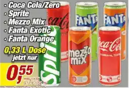 Posten Börse Coca Cola/Zero Angebot