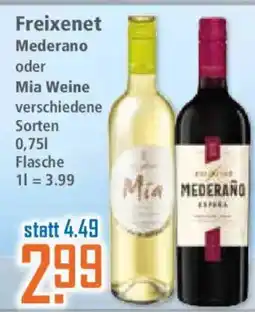 Klaas und Kock Freixenet Mederano oder Mia Weine Angebot