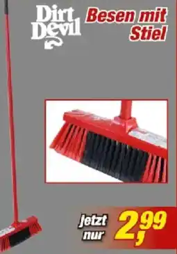 Posten Börse Dirt Devil Besen mit Stiel Angebot