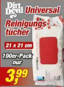 Posten Börse Dirt Devil Universal Reinigungstücher Angebot