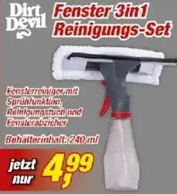 Posten Börse Dirt Devil Fenster 3in1 Reinigungs-Set Angebot