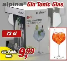 Posten Börse alpina Gin Tonic Glas Angebot
