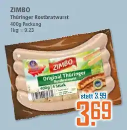 Klaas und Kock ZIMBO Thüringer Rostbratwurst Angebot