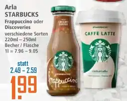 Klaas und Kock Arla STARBUCKS Frappuccino oder Discoveries Angebot