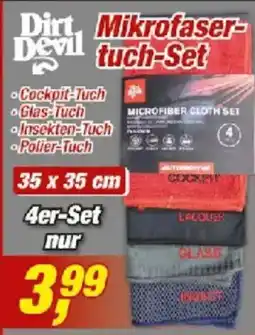 Posten Börse Dirt Devil Mikrofaser-tuch-Set Angebot