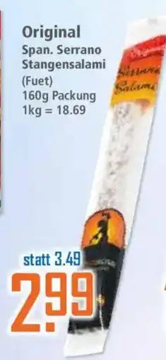 Klaas und Kock Original Span. Serrano Stangensalami Angebot