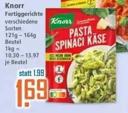 Klaas und Kock Knorr Pasta Spinaci Käse Angebot