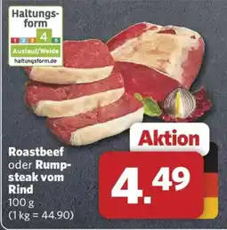 Combi Roastbeef oder Rumpsteak vom Rind Angebot