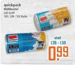 Klaas und Kock quickpack Müllbeutel mit Griff Angebot