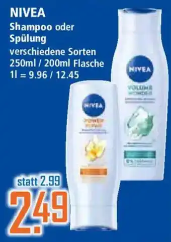 Klaas und Kock NIVEA Shampoo oder Spülung Angebot