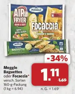 Combi Meggle Baguettes oder Focaccia Angebot