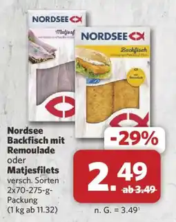 Combi Nordsee Backfisch mit Remoulade oder Matjesfilets Angebot