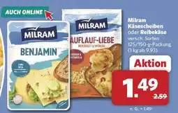 Combi Milram Käsescheiben oder Reibekäse Angebot