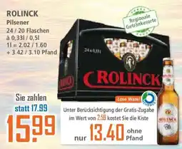 Klaas und Kock ROLINCK Pilsener Angebot