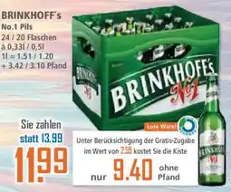 Klaas und Kock BRINKHOFF's No.1 Pils Angebot