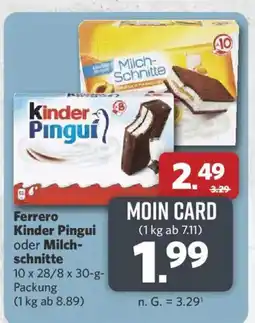 Combi Ferrero Kinder Pingui oder Milch-schnitte Angebot