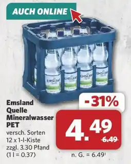 Combi Emsland Quelle Mineralwasser PET Angebot