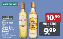 Combi Lillet Blanc & Rosé oder Havana Club Añejo 3 Años/ Especial Angebot